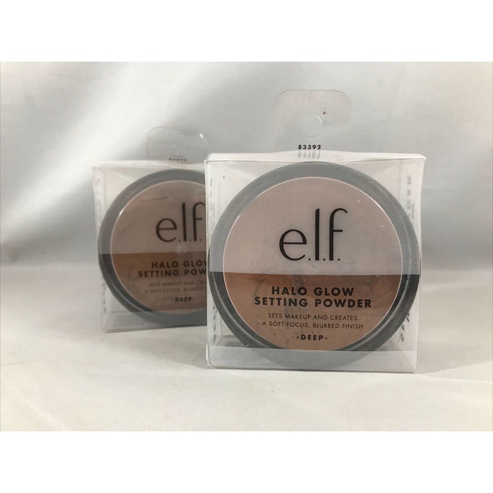 NEW * Lot Of 2 elf Halo Glow Setting Powder * Deep Shade * (B1)